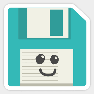 Floppy Disk | Cute Vintage and Retro Computer | Gift ideas Sticker